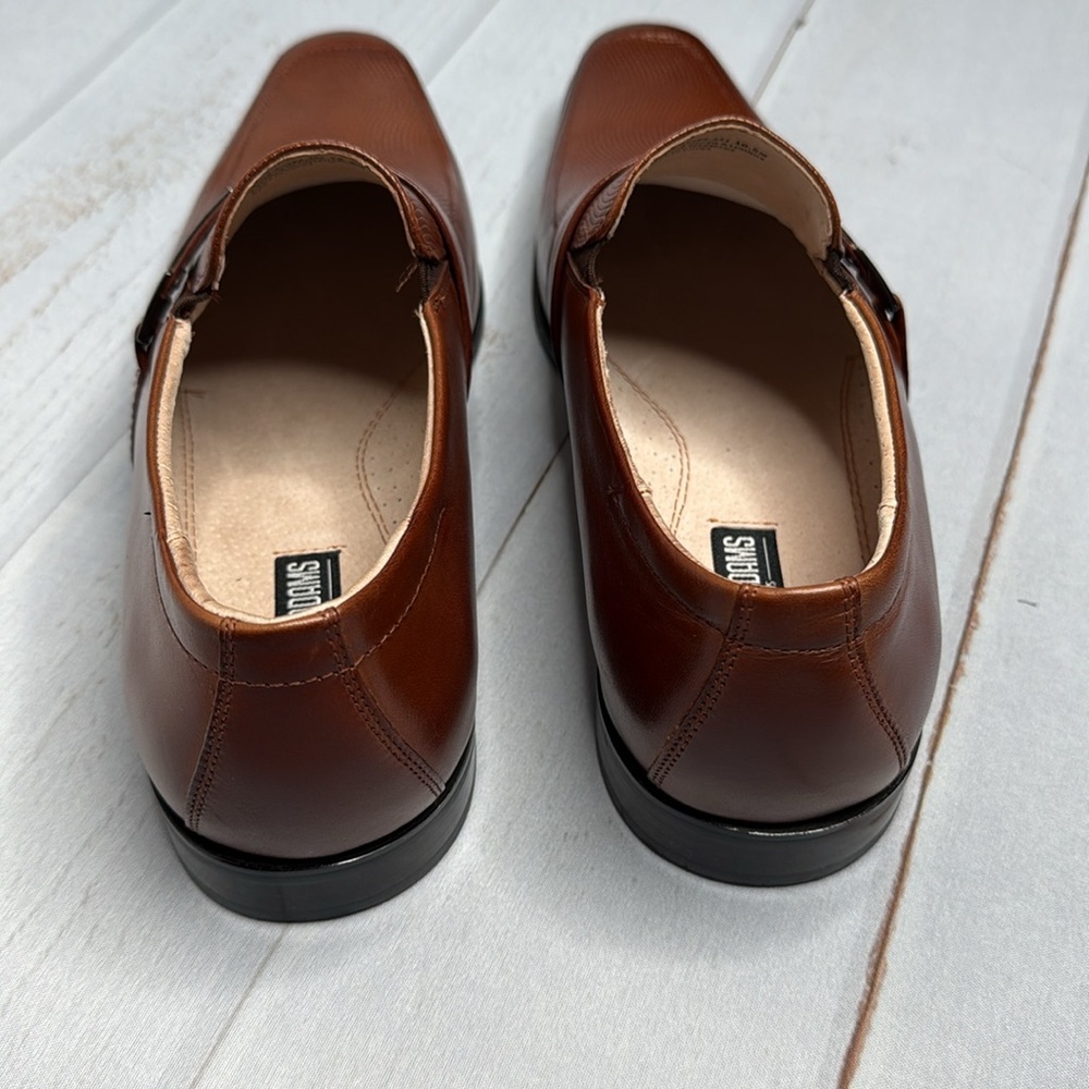 NEW - Stacy Adams & Co. - Beau Moc Toe Cognac Loafer - Size 10.5 - Picture 5 of 9
